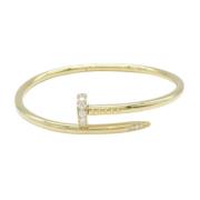 Pre-owned Metal rings Cartier Vintage , Beige , Dames