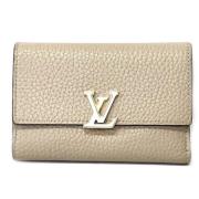 Pre-owned Fabric wallets Louis Vuitton Vintage , Beige , Dames