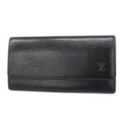 Pre-owned Fabric wallets Louis Vuitton Vintage , Black , Dames