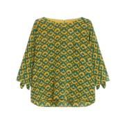 Adone Blouse met Strikdetail Max Mara Weekend , Green , Dames