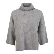 Stijlvolle Sweater Collectie Fabiana Filippi , Gray , Dames