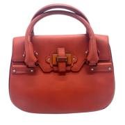 Pre-owned Leather handbags Salvatore Ferragamo Pre-owned , Red , Dames