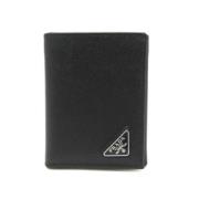 Pre-owned Leather wallets Prada Vintage , Black , Dames