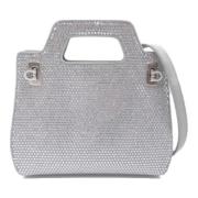 Pre-owned Leather handbags Salvatore Ferragamo Pre-owned , Gray , Dame...