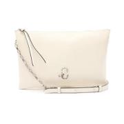 Pre-owned Leather shoulder-bags Jimmy Choo Pre-owned , White , Dames