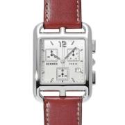 Pre-owned Stainless Steel watches Hermès Vintage , Gray , Heren