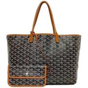 Pre-owned Coated canvas totes Goyard Vintage , Black , Dames