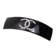 Pre-owned Plastic hair-accessories Chanel Vintage , Black , Dames