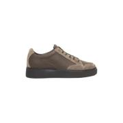 Leren Sneakers met Rubberen Zool Cerruti 1881 , Beige , Heren