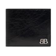 Portemonnee met logo Balenciaga , Black , Heren