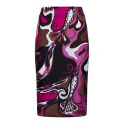 Abstract Print Pencil Rok Emilio Pucci , Multicolor , Dames