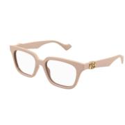 Stijlvolle Bril Gg1536O Gucci , Beige , Unisex