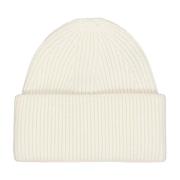 Pure Cashmere Beanie Hat Laneus , Beige , Dames