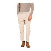 Chino Broek met Diagonale Print Mason's , Beige , Heren