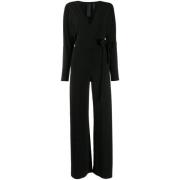 Stijlvolle Wrap Jumpsuit Norma Kamali , Black , Dames