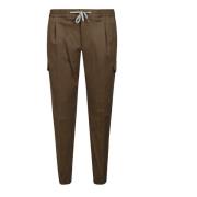 Zachte geplooide broek PT Torino , Brown , Heren