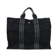 Pre-owned Cotton handbags Hermès Vintage , Black , Dames