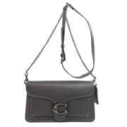 Pre-owned Leather shoulder-bags Coach Pre-owned , Black , Dames