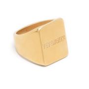 Gouden Anello Ring - Vierkant Ontwerp Vetements , Beige , Unisex