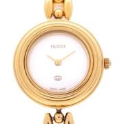 Pre-owned Stainless Steel watches Gucci Vintage , White , Dames