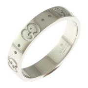 Pre-owned White Gold rings Gucci Vintage , Gray , Dames