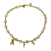 Pre-owned Metal necklaces Prada Vintage , Yellow , Dames