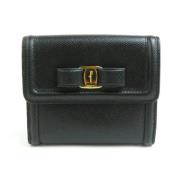 Pre-owned Leather wallets Salvatore Ferragamo Pre-owned , Black , Dame...