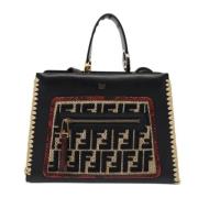 Pre-owned Leather fendi-bags Fendi Vintage , Black , Dames