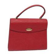 Pre-owned Leather handbags Louis Vuitton Vintage , Red , Dames