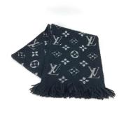 Pre-owned Wool scarves Louis Vuitton Vintage , Black , Dames