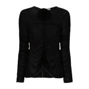 Zwarte Blouse voor Vrouwen Magda Butrym , Black , Dames