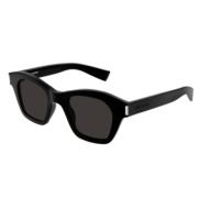 Stijlvol Zwart Leren Schoudertas Saint Laurent , Black , Unisex