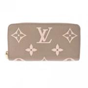 Pre-owned Leather wallets Louis Vuitton Vintage , Gray , Dames