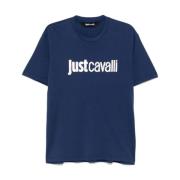 Blauwe T-shirts en Polos ***cv Just Cavalli , Blue , Heren