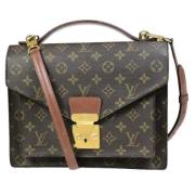 Pre-owned Canvas louis-vuitton-bags Louis Vuitton Vintage , Brown , Da...