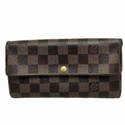 Pre-owned Canvas wallets Louis Vuitton Vintage , Brown , Dames