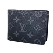 Pre-owned Fabric wallets Louis Vuitton Vintage , Black , Heren