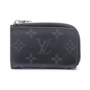 Pre-owned Leather wallets Louis Vuitton Vintage , Black , Dames