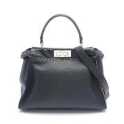 Pre-owned Leather fendi-bags Fendi Vintage , Black , Dames