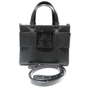 Pre-owned Leather handbags Armani Pre-owned , Black , Dames