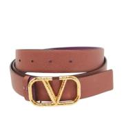 Pre-owned Leather belts Valentino Vintage , Red , Dames