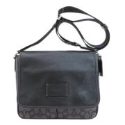 Pre-owned Leather shoulder-bags Coach Pre-owned , Black , Dames