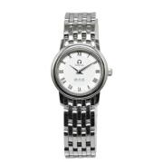 Pre-owned Stainless Steel watches Omega Vintage , White , Dames