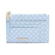 Pre-owned Leather wallets Miu Miu Pre-owned , Blue , Dames