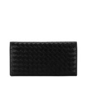 Pre-owned Leather wallets Bottega Veneta Vintage , Black , Dames