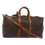 Pre-owned Canvas handbags Louis Vuitton Vintage , Brown , Dames