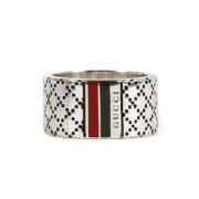 Pre-owned Silver rings Gucci Vintage , Gray , Heren