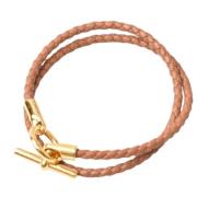 Pre-owned Fabric bracelets Hermès Vintage , Brown , Dames