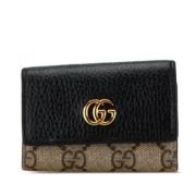 Pre-owned Leather key-holders Gucci Vintage , Black , Dames