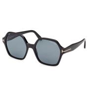 Stijlvolle zonnebril voor modeliefhebbers Tom Ford , Black , Unisex